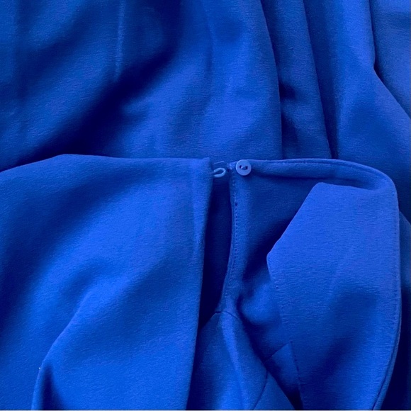 ZARA Blue Crepe Palazzo Jumpsuit - Picture 8 of 9